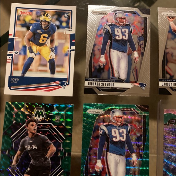 New England Patriots 11 card lot with 2024 Panini Prizm Fireworks Drake Maye #22 - Picture 7 of 12